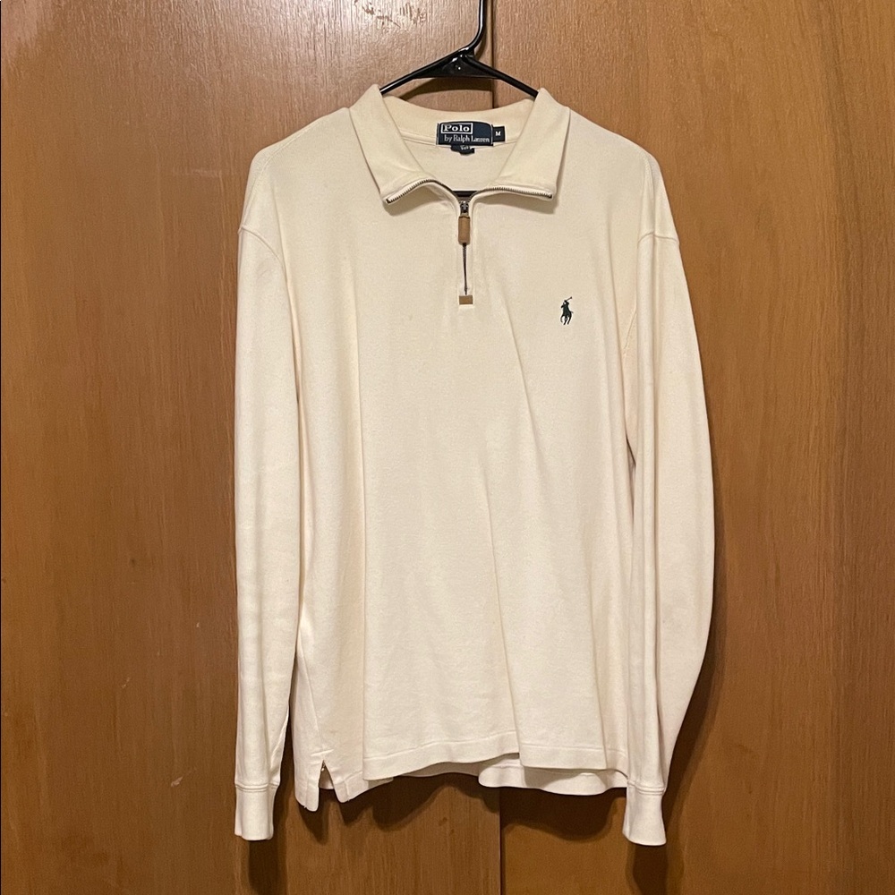 Vintage Polo by Ralph Lauren Cream Zip-Up PullOver
